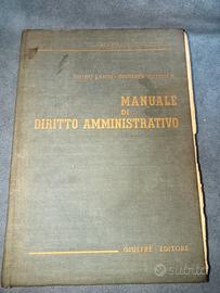 libro antico manuale e diritto amministrativo 
