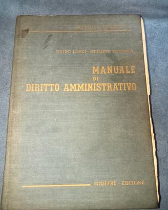 libro antico manuale e diritto amministrativo 
