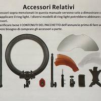 Lampada estetica/ foto luci anulare