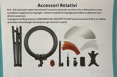 Lampada estetica/ foto luci anulare