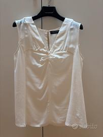 Top TWINSET panna misto seta / cotone - Taglia S/M