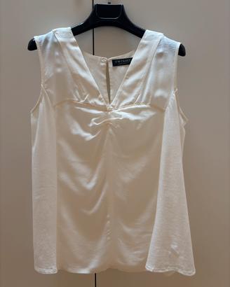 Top TWINSET panna misto seta / cotone - Taglia S/M