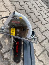 Taglio travi a squadro krees 1400 HKS