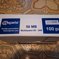 100 Mini cd vergini 50mb nuovi.