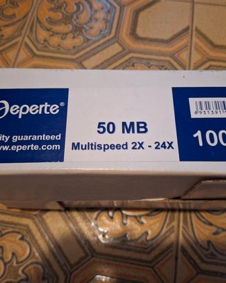 100 Mini cd vergini 50mb nuovi.