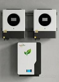 Batteria lifepo4 10kwh + 2 inverter FV 8kw
