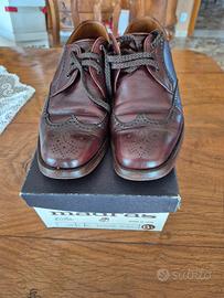 Scarpe in cuoio borgogna anni 80-90 taglia 40 e 1/