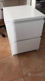 Ikea cassettiera Malm due cassetti