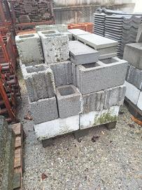 Blocchi di cemento e blocchi poroton