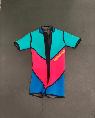 Muta estiva short corta con zip Technisub