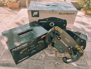 Volante simracing fanatec csw 2.5 8nm+corona F1 v1