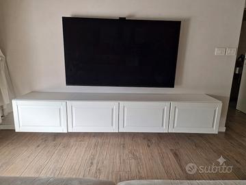 Mobile TV IKEA BESTÅ 240 cm Bianco - Ante Smeviken