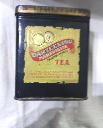 Maraviglia Tea Scatola in latta. anni 30-40