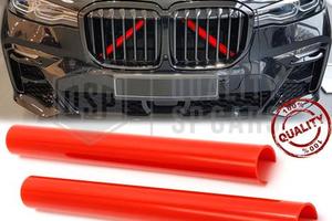 COVER Barre Radiatore ROSSE per Bmw X7 G07 Fasce