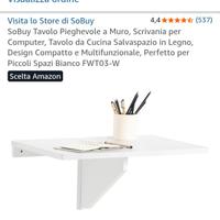 Scrivania pieghevole salvaspazio