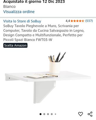 Scrivania pieghevole salvaspazio