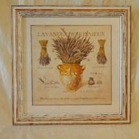 Quadri con Cornice in Legno "Lavanda & Rosmarino"