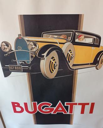 Poster BUGATTI di Renè Vincent  Anni 60