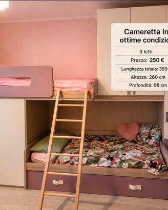 Cameretta 3 letti