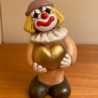 Clown di nome Maxi THUN rosa e lilla Vintage