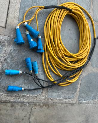 Frusta/Prolunga elettrica miltipolare 16A 230V