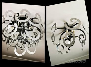 Lampadari moderni in acciaio