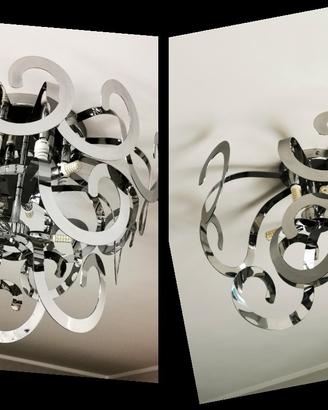 Lampadari moderni in acciaio
