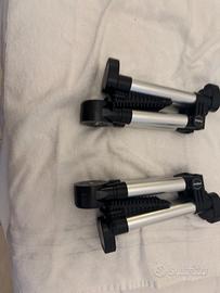 2 supporti pieghevoli alluminio chitarra/basso