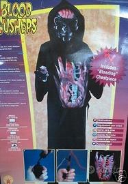 Costume carnevale irrorato sangue bleeding alien