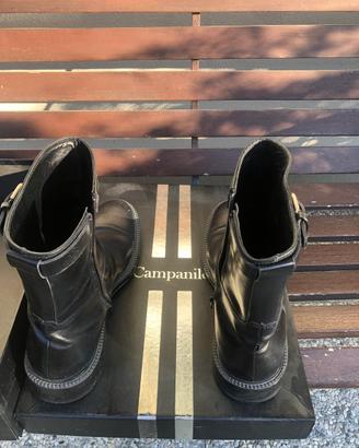 Stivali da uomo in pelle nera