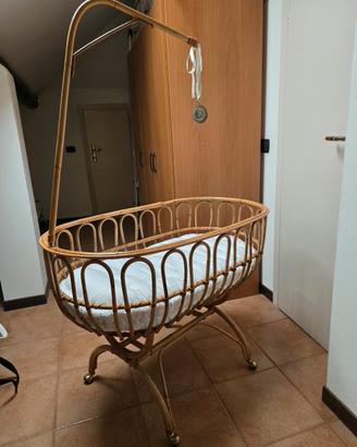 culla vimini e pizzo