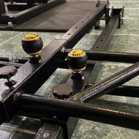 Jammer arms + leg press/hack