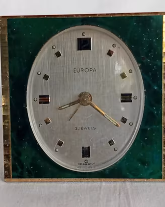 Orologio da tavolo d'epoca 2 Jwels Europa Germany