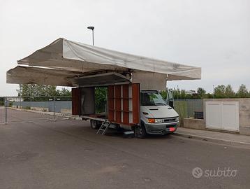 Furgone Iveco daily centinato tenda restringibile
