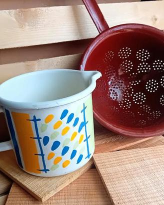 Set  cucina metallo smaltato anni '50/ '70