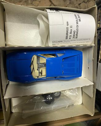 Modellino Ferrari Gto Pioneer blu BBurago