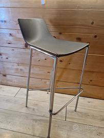 6 sgabelli da bar in alluminio