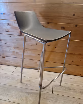 6 sgabelli da bar in alluminio