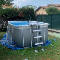 Piscina fuori terra 4x2x1.22 con pompa a sabbia