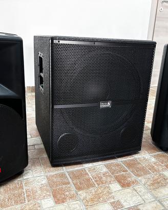 Impianto audio dj