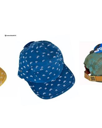 CAPPELLINO FIAT 500 Blu, giallo o verde