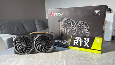 GPU MSI GeForce RTX 3070 8GB Ventus 2x OC