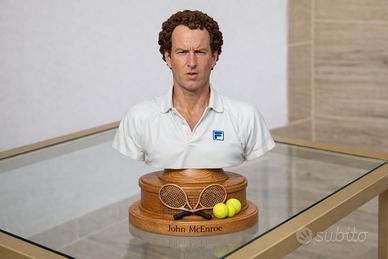miniatura busto John Mcenroe da dipingere