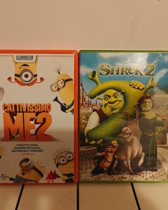 DVD Shrek 2 e Cattivissimo me 2