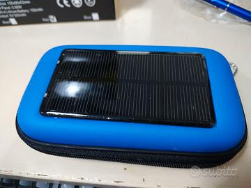 Porta smartphone - astuccio solare con power bank