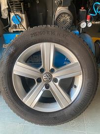 Ruote in lega originali VW con gomme invernali