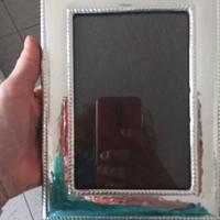 Porta ritratti portafoto cornice argento 