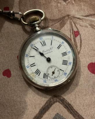Orologio da tasca in argento del 1889