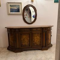 Mobile da ingresso in legno modanato