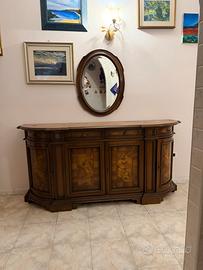Mobile da ingresso in legno modanato
